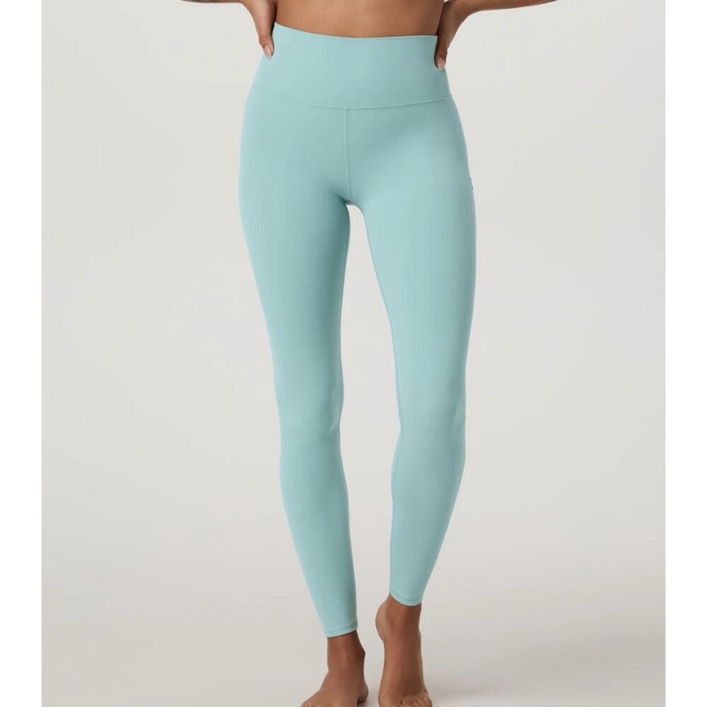 Vuori Women Sea Blue All The Feels Workout Hiking Running Leggings Size L